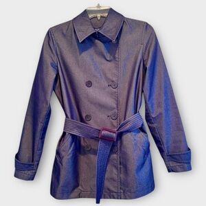 ✨ Jones New York Signature Petite • Ink Wash Trench Jacket • Size SP